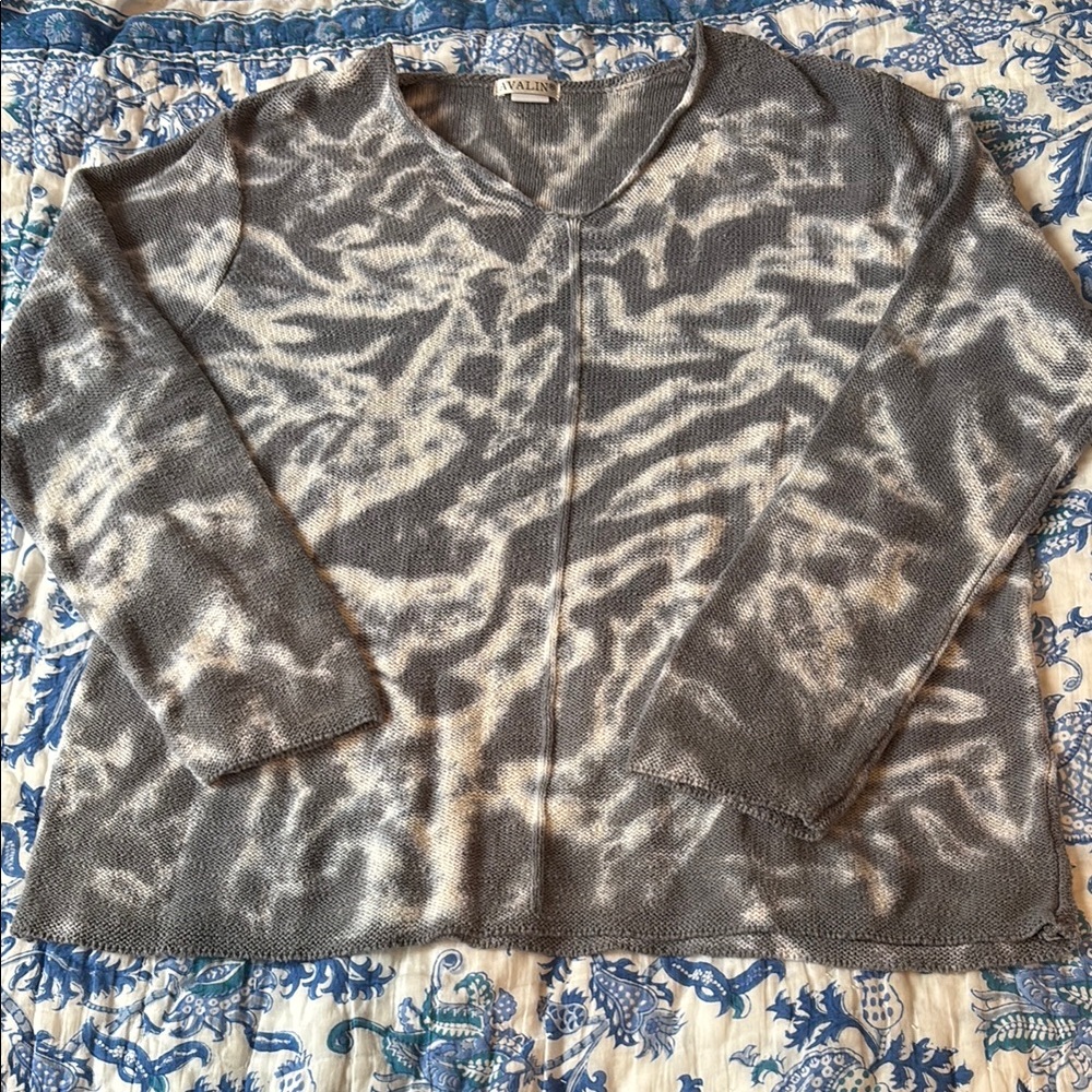 Tie Dye V-Neck Sweater